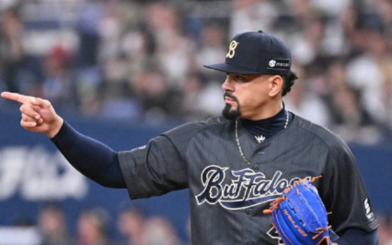 Lanzador criollo Andrés Machado ratifica su gran momento en el béisbol nipón con un nuevo cero