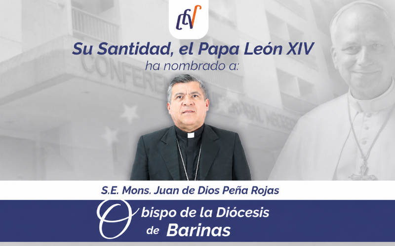 Monseñor Juan de Dios Peña Rojas fue designado como nuevo obispo de la Diócesis de Barinas